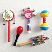 Newborn baby small sand hammer red baby ball chasing visual vision hearing hand grip training early education toy hand rattle