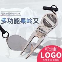 Cai Dun caiton golf Gelingfork double circle coin with mark function golf supplies can be customized LOGO