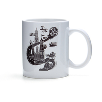 2018 Russia World Cup souvenirs World Cup LOGO mug (black) ceramic