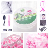 Durian home wig accessories collection Hair wax hair net steel comb one-word clip support paper card wig inner net packaging bag