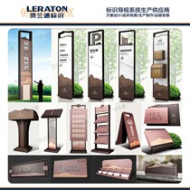Spiritual fortress custom large outdoor guide sign scenic real estate stand billboard floor-to-ceiling sign
