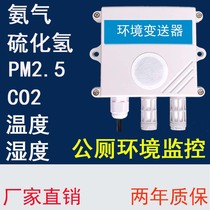 Ammonia hydrogen sulfide sensor NH3 public toilet air quality odor transmitter VOC detector RS485 output