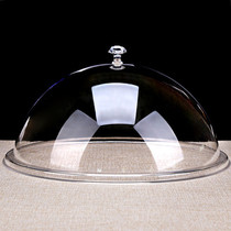 Transparent round acrylic food cover cake cover bread refreshment cover dust tray lid fresh vegetable lid meal lid