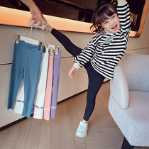 Girl Beats Bottom Pants Spring Dress 2022 New Ocean Gas Children Shark Pants Little Girl Han Version Body Elastic Small Leggings Pants