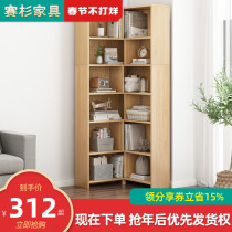Corner shelf living room corner cabinet floor bookshelf simple household corner bookcase bedroom triangle storage rack