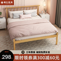 Wrought iron bed Modern simple light luxury iron frame bed Childrens princess bed 1 5m double bed 1 2m single bed Iron bed