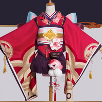 Onmyoji Kagura cos clothing cosplay full set of spot Japanese kimono printed clothing cosply clothing female
