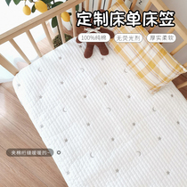 ins Korea baby quilted sheets newborn cotton soft baby mattress bed mattress bed hats cotton crib