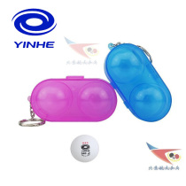 Beijing Aerospace Ping-pong Galaxy 9999 table tennis box Plastic table tennis ball box hanging chain can hold 2 balls