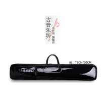 Patent leather bamboo flute bag 75cm flute bag seven-pack shoulder thick flute bag 90cm large G flute bag