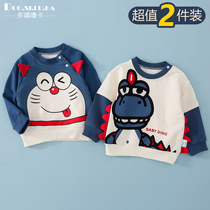 2 sets of early autumn new childrens childrens clothing baby clothes small childrens coat outside clothing cartoon boy female baby
