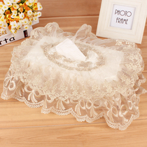 Nordic drawing paper box ins Wind tissue cover tissue bag tissue box cloth lace creative car cute storage bag