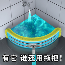 Flat Cloth Mop large stainless steel clip household removable replacement Cloth Mop a drag artifact lazy mop net