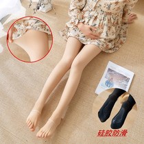 Pregnant Woman Beats Bottom Pants Spring Summer Clothing Steel Wire Socks Sole Silicone Anti-Slip Pregnant Woman Even Pants Socks Light Leg God Instrumental Anti-Seducal Pants