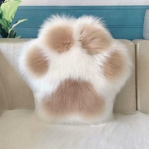 Nordic ins cat claw pillow cute pillow cushion sofa bedside plush chair backrest home waist sleeper