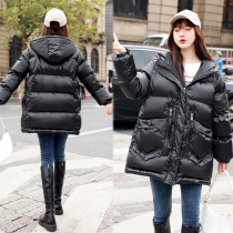 Pregnant women winter cotton coat thick coat hooded casual down cotton jacket loose cotton padded jacket winter thick coat suit women