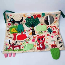 Full 58 yuan foreign trade three-dimensional blanket cloth book multi-function baby bed hanging BB device ring paper ring safety mirror