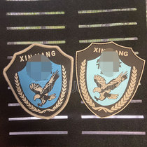 Tactical badge Rubber Xinjiang flying eagle velcro chapter polymer back reflective patch Chest patch cap badge