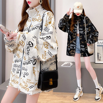 Pregnant womens tooling jacket womens spring and autumn 2021 new trend ins street loose and wild Hong Kong style casual autumn clothes