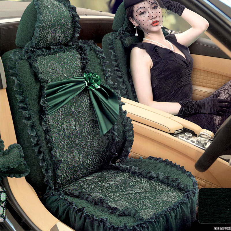 Deep green lace full package four seasons GM seat cover Customized GLCLAX3X5