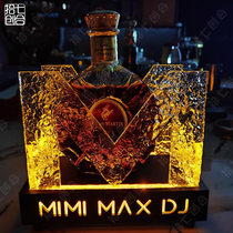 Icerock wine bar atmosphere props M-shaped luminous new wine KTV night XO wine base can be customized
