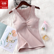 Autumn Winter Great Code Lady Warm Vest Plus Suede Thickened mm200 Catty Extra Cotton Vest Woman Inside Wear