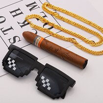 Straight Podcast Props Funny Mosaic Spectacle Mount Forced to pick up the pro-social people sunglasses prank the big guy for a second Metapixel