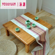 Nanzhu Kang table Solid wood square table Square bed learning table Dining table Tatami table Small coffee table Bay window low table