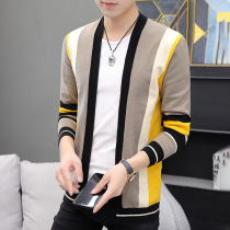 TWG Chao Brand Spring and Autumn 2022 Sweater Knitted Shirt Men's Cardigan Casual High Quality Coat Single-sided Jacket Men's Wear