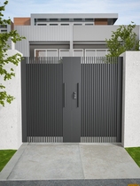 Wrought courtyard door outdoor Villa open door simple modern shutter door fence door Community single door yard door