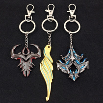 The Fighting Roo Continent Perimeter Don Triple Killing Gods Field Signs Key Buttons Blue Silver Imperial Soul Bone Pendant Alloy Model Toys
