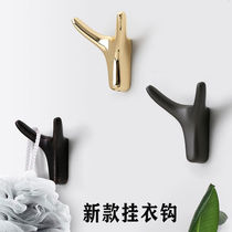 Nordic creative personality clothes hook metal modern simple cow head hat Wall single cabinet door cabinet horn adhesive hook Wall
