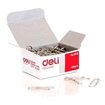 Deli 0018 Office stationery Binding supplies Paper clip Electroplated paper clip Boxed paper clip Paper clip