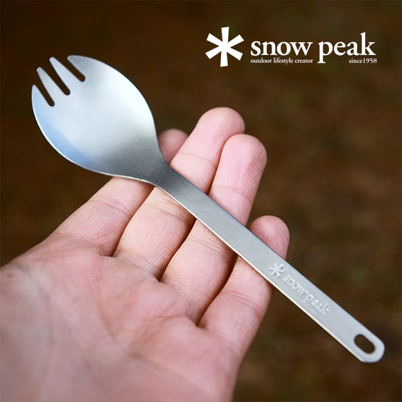Snowpeak Xuefeng Titanium Titanium Spoon на открытом воздухе кемпинг многофункциональный титан вилка и ложка портативный посуда Ложка SCT-004/125