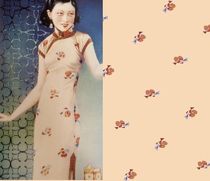 Monthly card with the same model# flat cut without provincial peoples robe fabric-mottled years