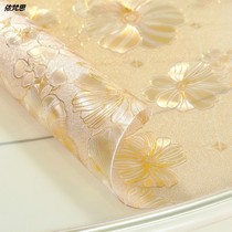 Transparent Crystal board table mat soft glass pvc coffee table tablecloth high temperature anti-scalding waterproof and oil-proof disposable tablecloth