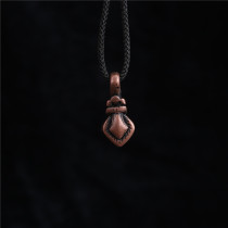 Tibetan hand-made retro craft red copper beads counting clip pendant Tibetan red copper clip DIY accessories