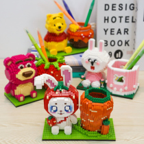 Jigsaw solid 3d model 6 years old Child assembled puzzle male girls pen holder Adult 14 handmade digy gift