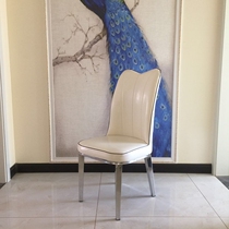 Dining Chair Adult Whole Dress New Leaning Back Chair Hotel Chair Leather Dining Room Chair Brief Modern Home Bench
