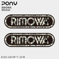 2 rimowa Suitcase Stickers Color logo Notebook guitar Suitcase waterproof sticker art
