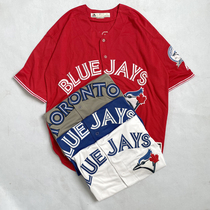 Tide brand short sleeve baseball suit cardigan T-shirt jacket hip hop sports loose numbers street letter hiphop Jersey