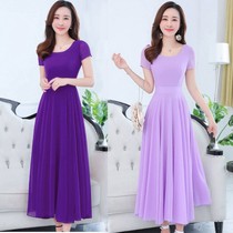 Xiang spinning medium long dance 2021 snow swinging womens skirt dress temperament big summer thin skirt new beach length