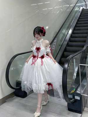 taobao agent White dress, elegant small princess costume, Lolita style