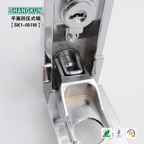 SK1-051W Industrial zinc alloy mechanical door lock Flat ferrule Rotating handle Back pressure tightening handle lock