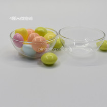 Miniature food play pocket glass bowl doll house kitchen ornaments Home mini model props factory direct sales