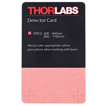 UV infrared visible light laser radiation display card observation card indicator card on conversion sheet VRC12456 collimation