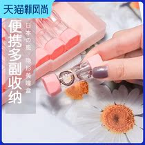 Japan RGP contact lens box 8 pairs of double-headed female multi-pair transparent portable high-grade storage eye contact lens box