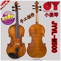 Golden tone Violin JYVL-M500 handmade hand-painted solid wood tiger pattern