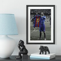 Barcelona Messi lest clothes clothes classic solid wood decoration photo frame photo wall table hanging frame ornaments gift