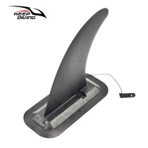 SUP snap-button split surf paddle board large fin water separator water skis removable main tail fin JB-A25